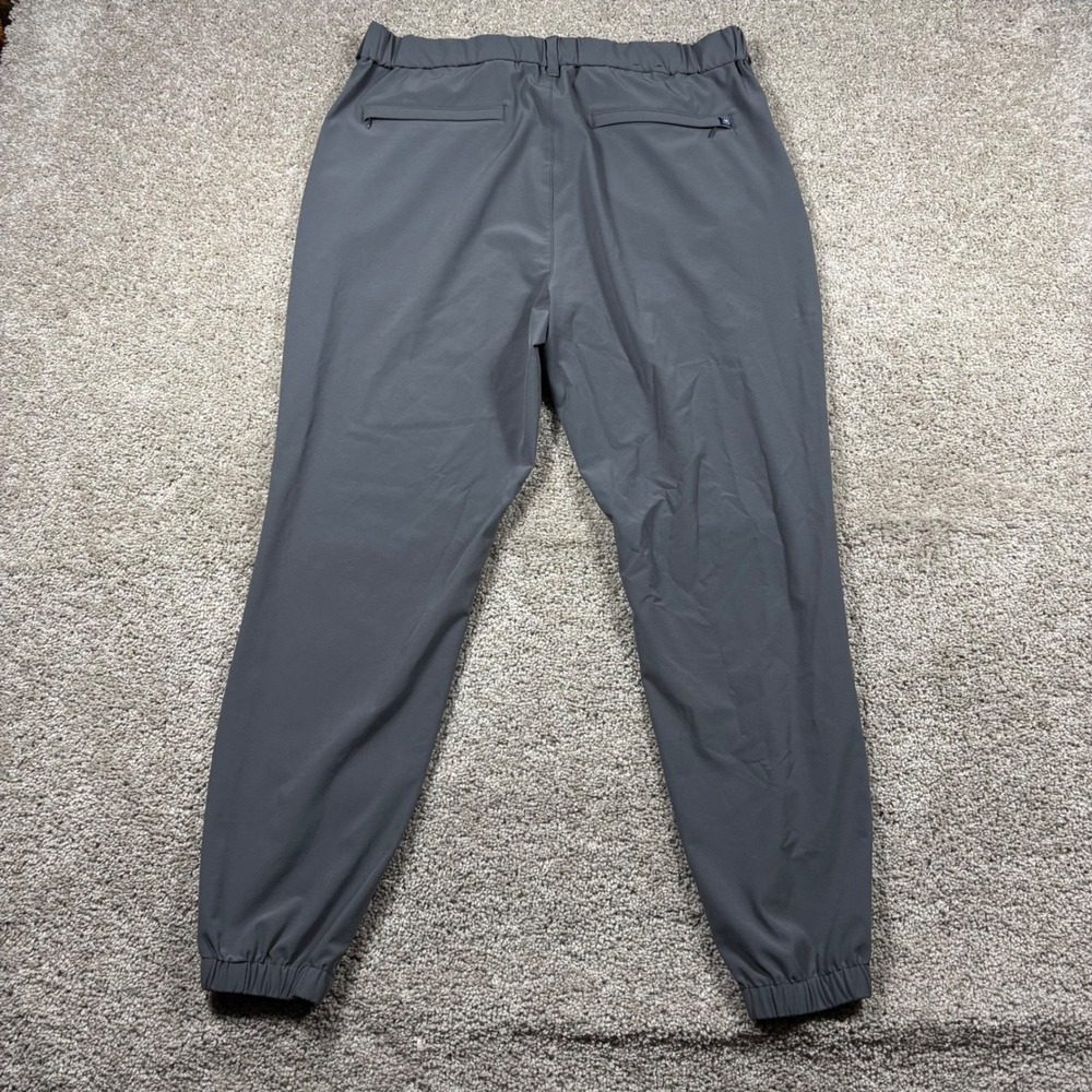 Mizzen+Main Helmsman Slim Jogger Pants Mens 36W Coal Gray Performance Stretch